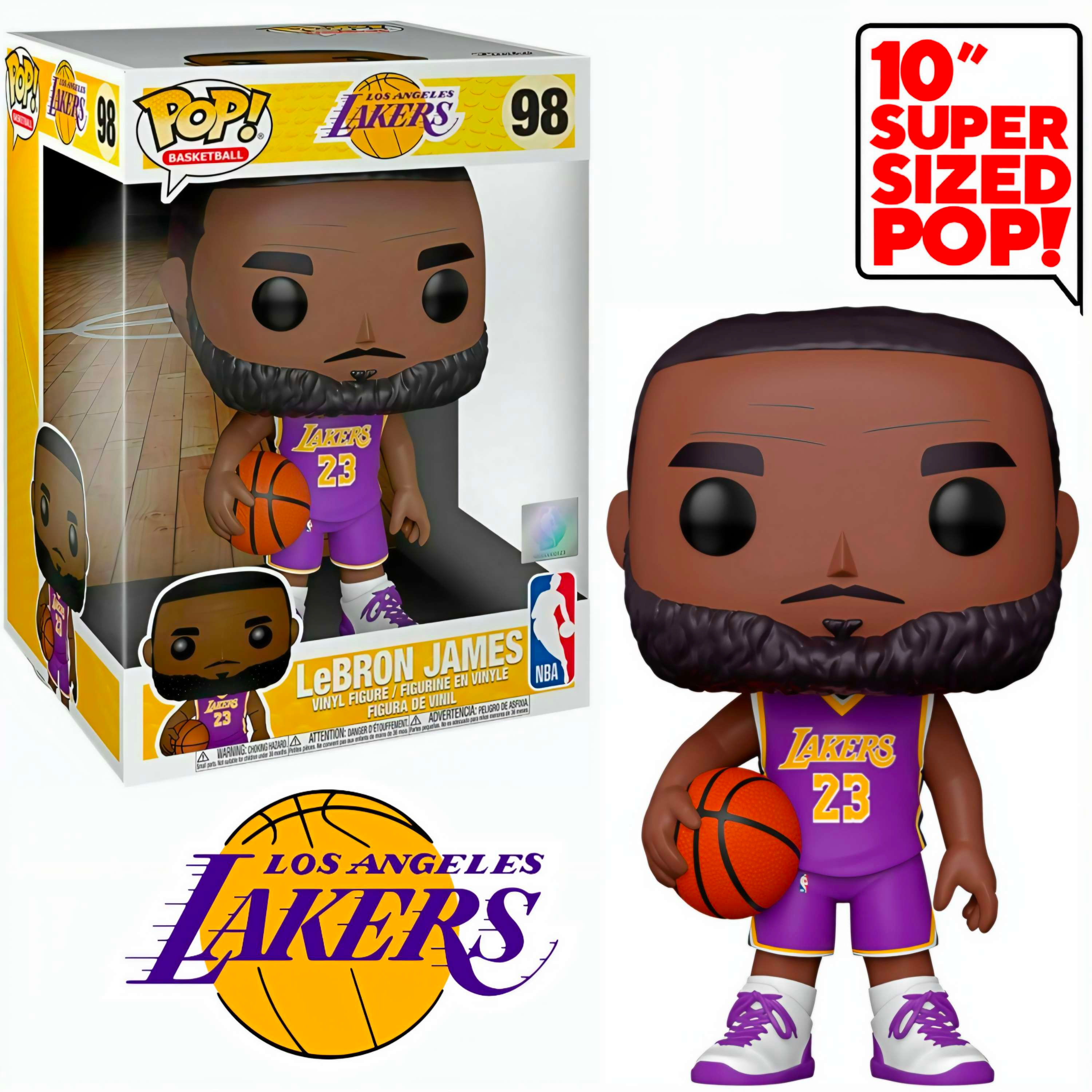 POP SPORTS NBA #0098 : LEBRON JAMES (JUMBO 10")