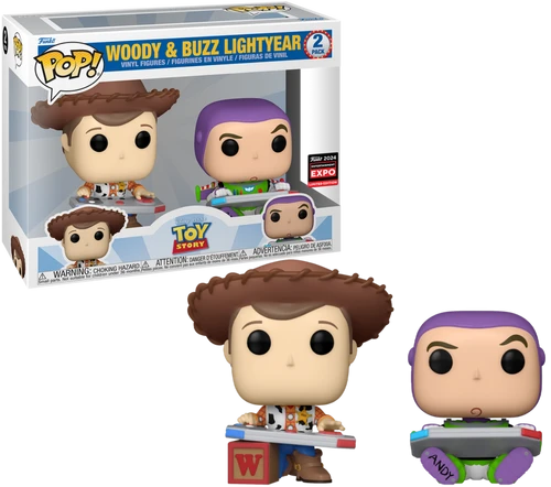 woody and buzz lightyear toy story pop 2 pack