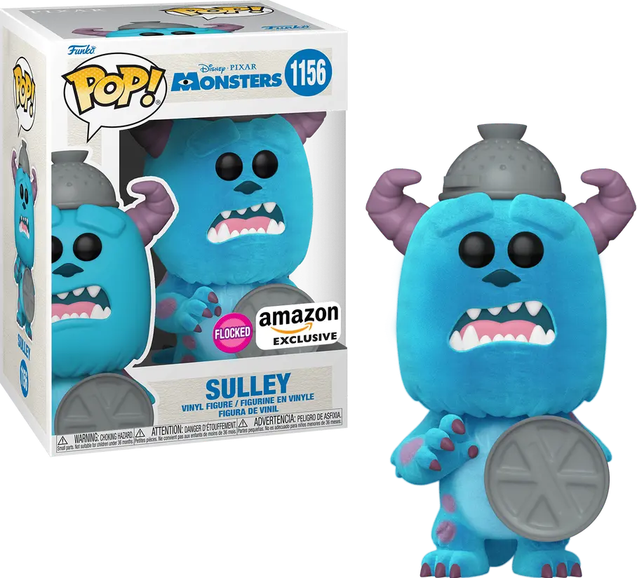 DISNEY MONSTERS INC #1156 : SULLEY (FLOCKED)