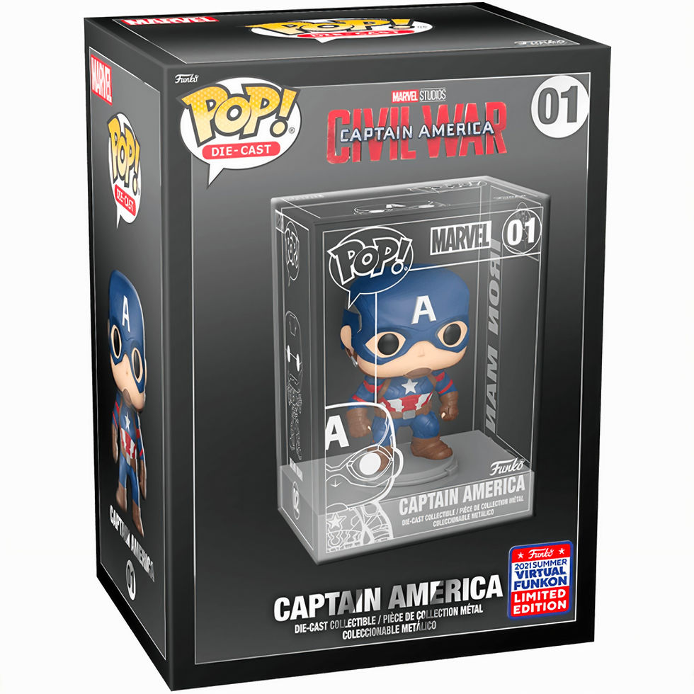 Thumbnail: MARVEL DIE-CAST #0001 : CAPTAIN AMERICA (2021 SUMMER CON) **not mint**
