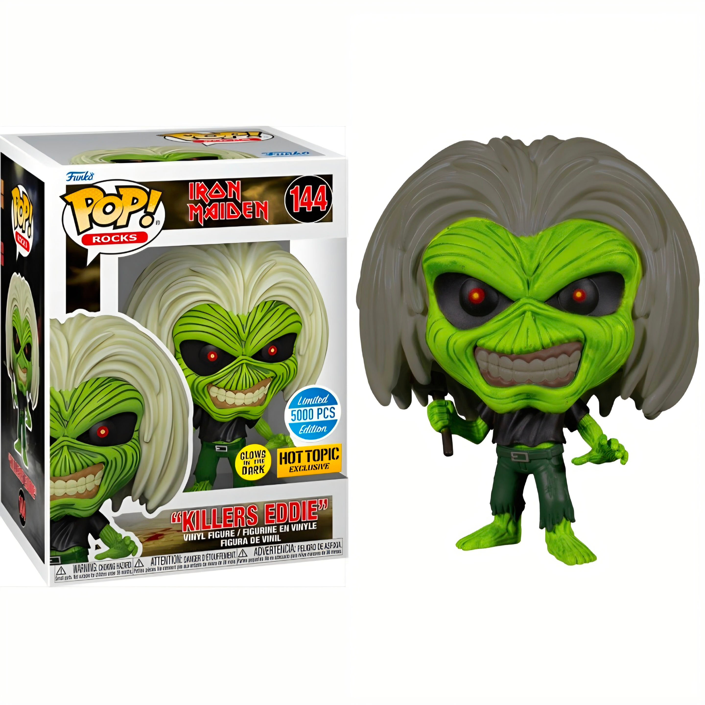 POP ROCKS IRON MAIDEN #0144 : KILLERS EDDIE (LE GLOW 5000 PCS)