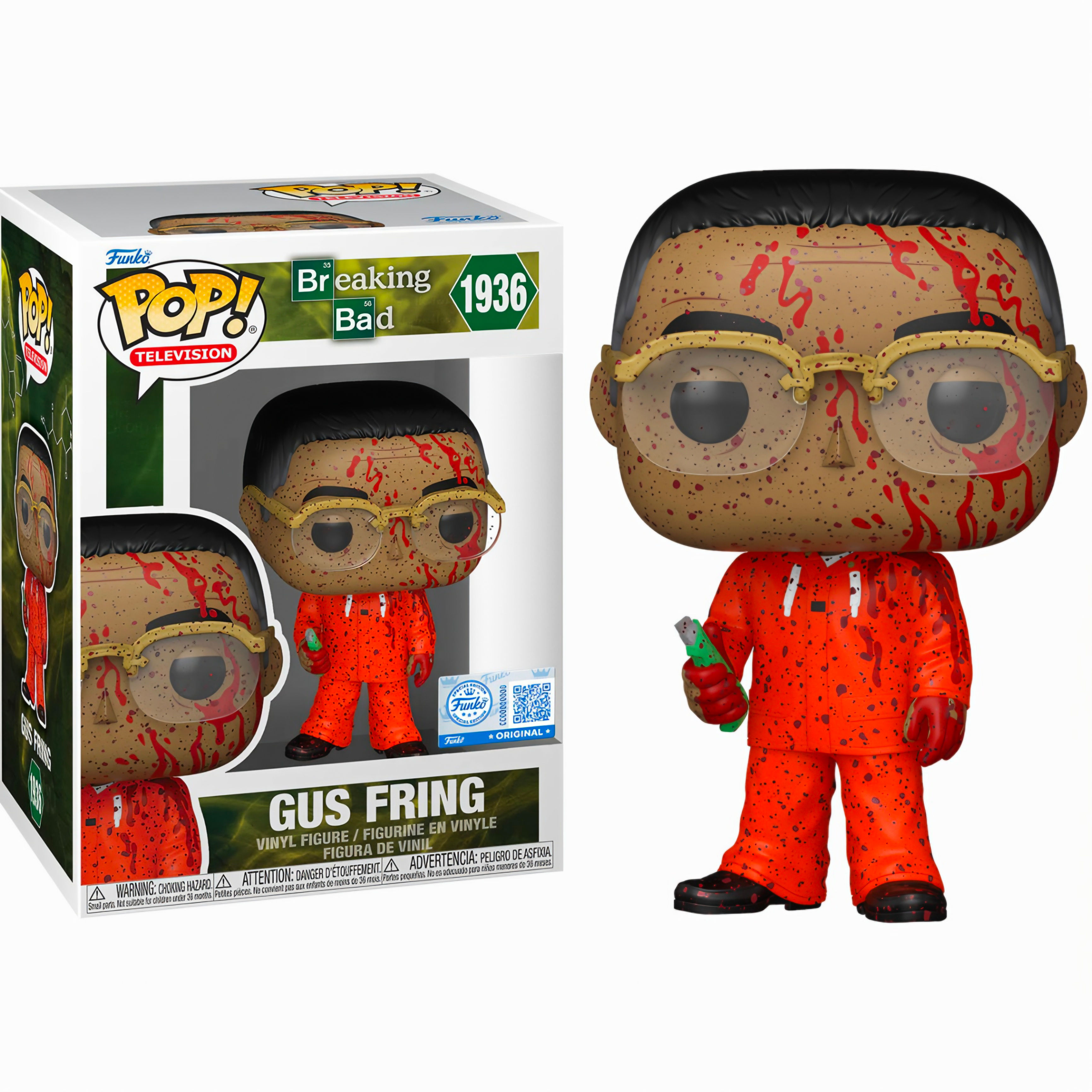 BREAKING BAD #1936 : GUS FRING WITH KNIFE (BLOODY EXCLUSIVE)