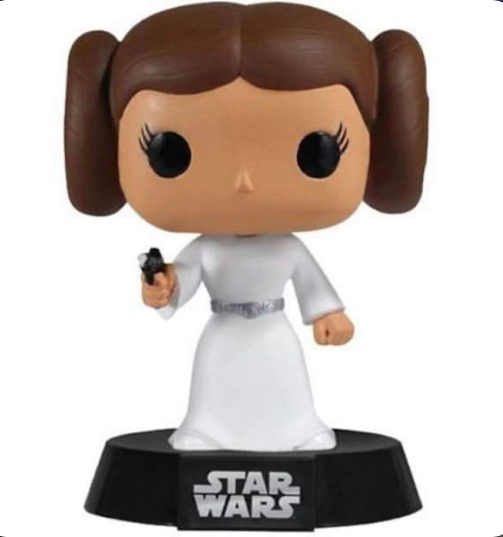 Thumbnail: STAR WARS #0004 : PRINCESS LEIA (SMALL FONT)
