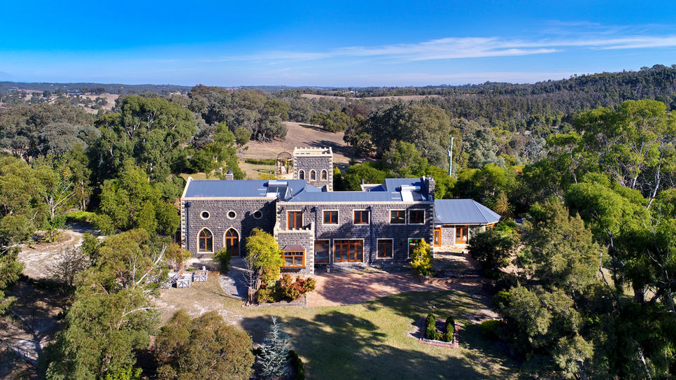 Large bluestone Melbourne property in a rural setting