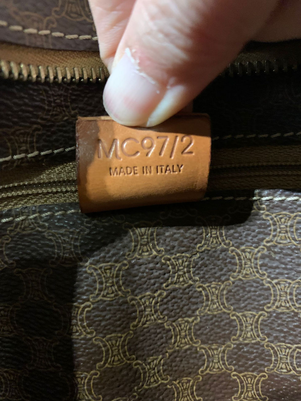 Thumbnail: Celine Macadam monogram large tote bag