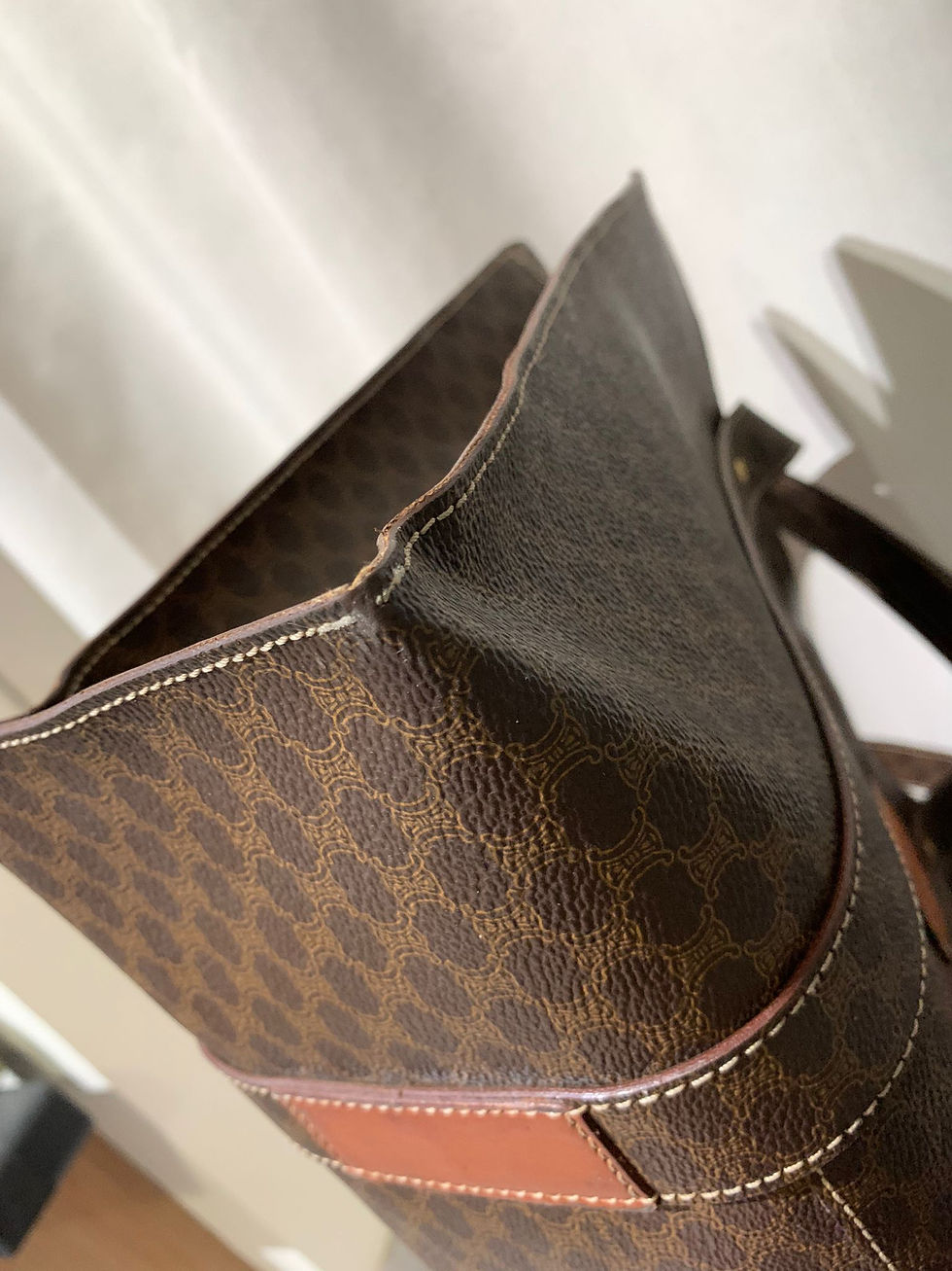 Thumbnail: Celine Macadam monogram large tote bag