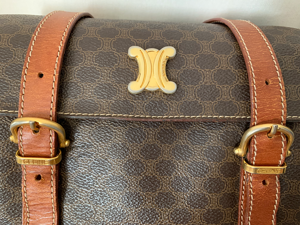 Thumbnail: Celine vintage box shaped bag