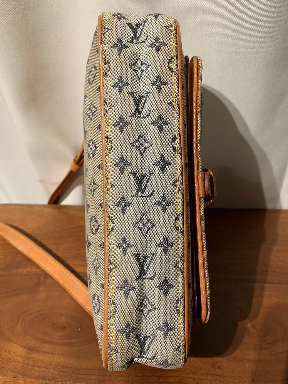 Thumbnail: LVJuliette Cerise Blue monogram mini lin canvas should bag