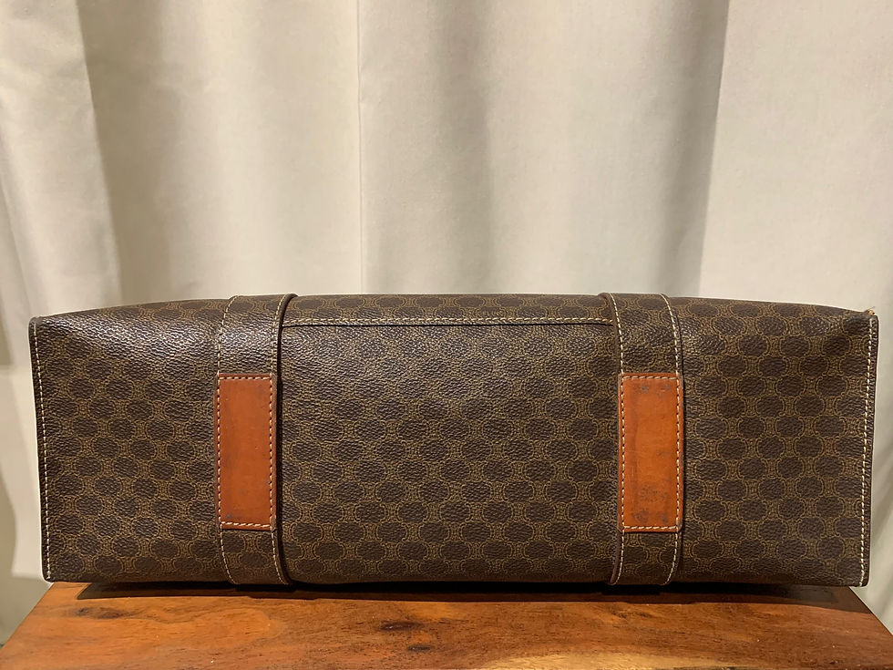 Thumbnail: Celine Macadam monogram large tote bag