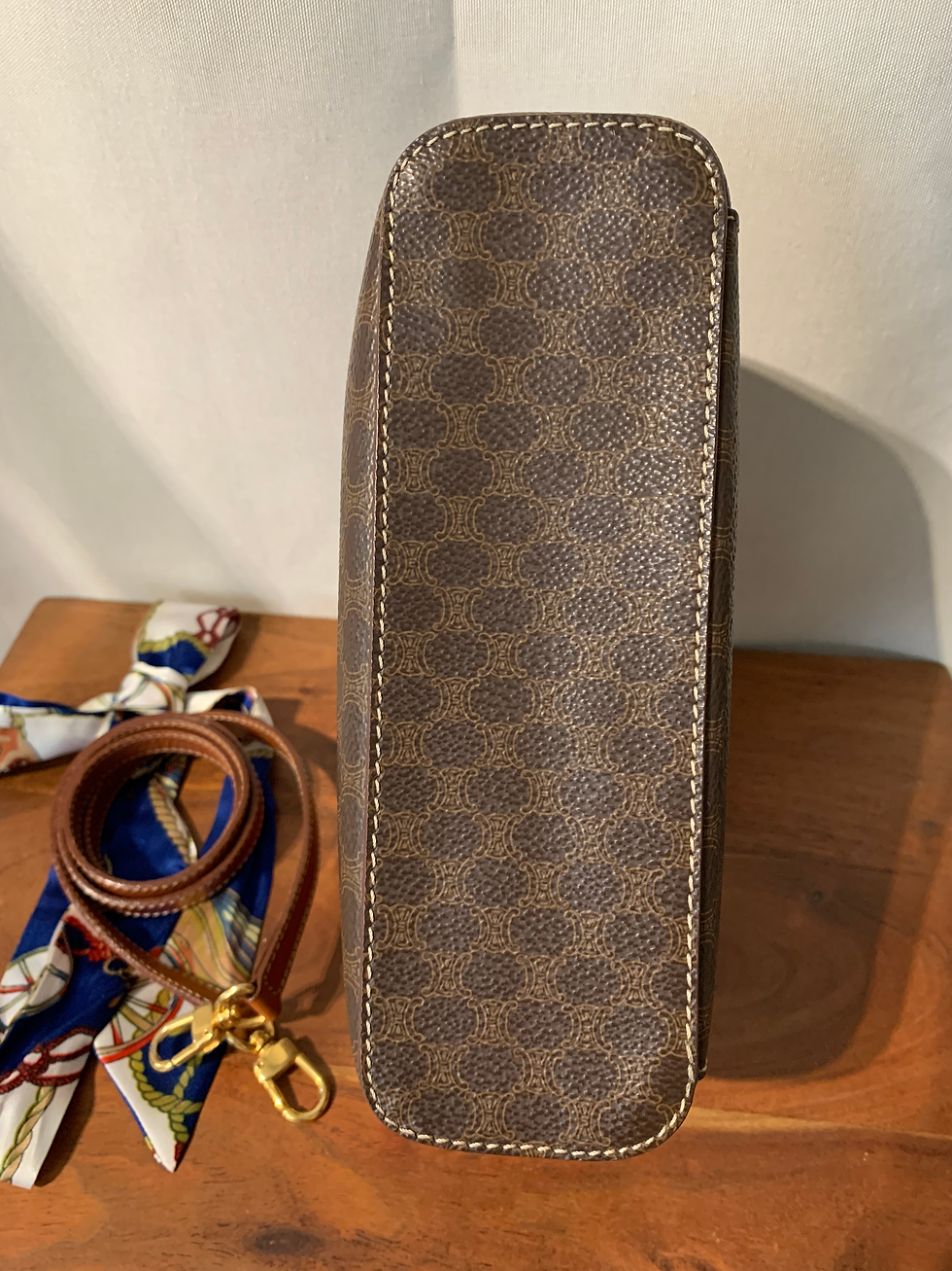 Thumbnail: Celine vintage cosmetic bag & crossbody bag.