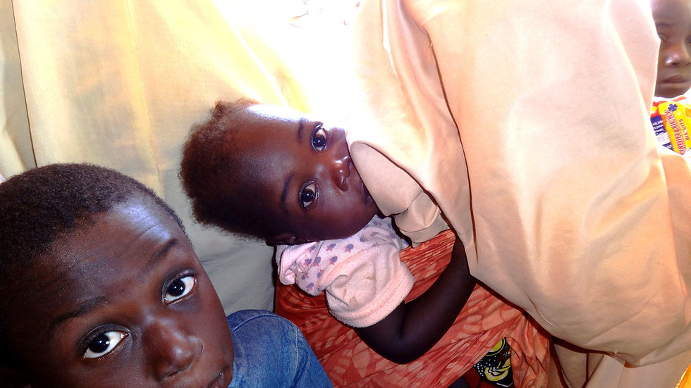 Little girl at IDP camp