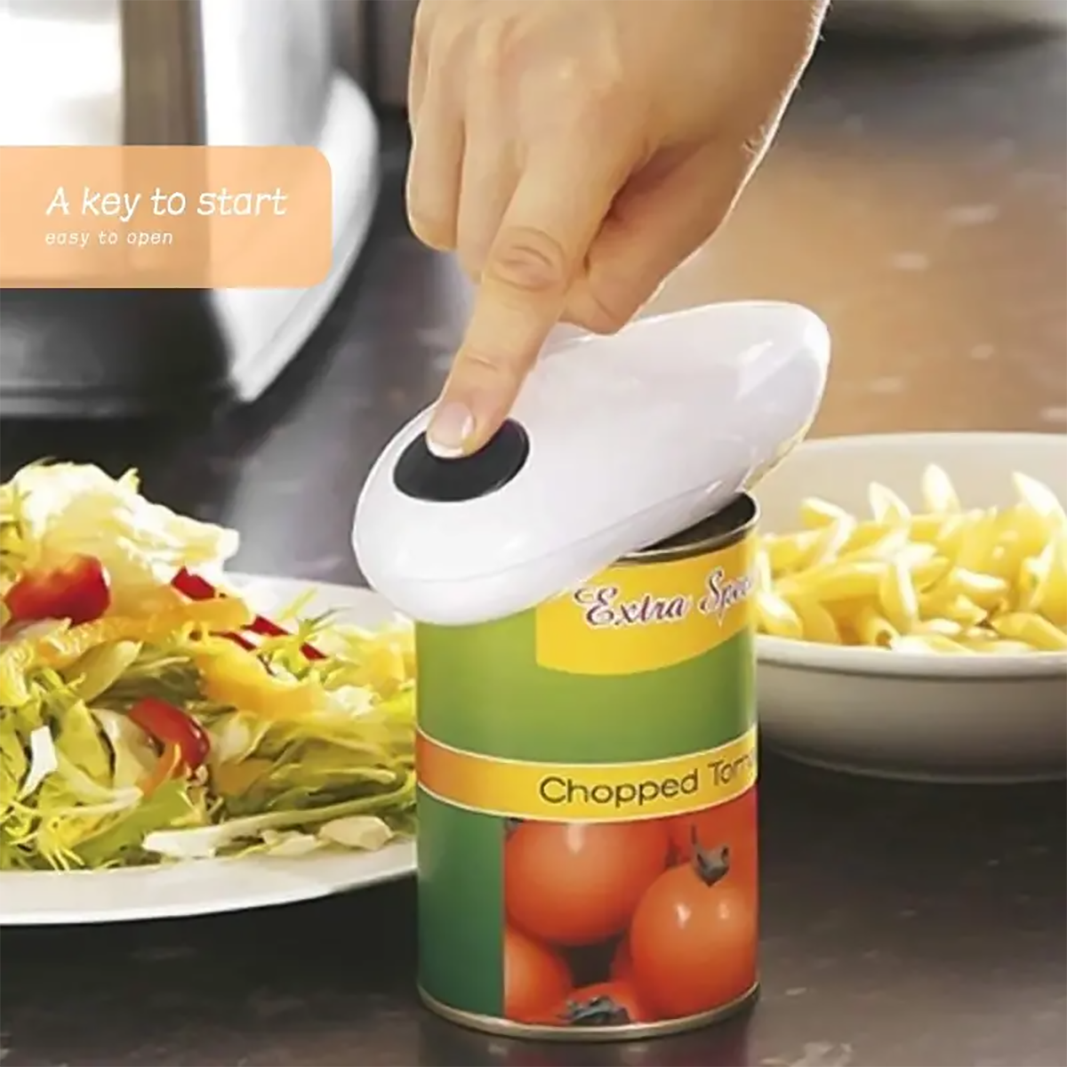 Electric Can Opener with Bottle Opener