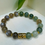 Thumbnail: Natural Green Rutilated Quartz with Gray Moonstones