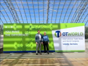 Dave Hughes and Nate Schmetter at 2024 OTWorld conference