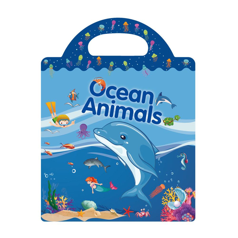 Reusable Sticker Books for English Learning - Ocean Animals