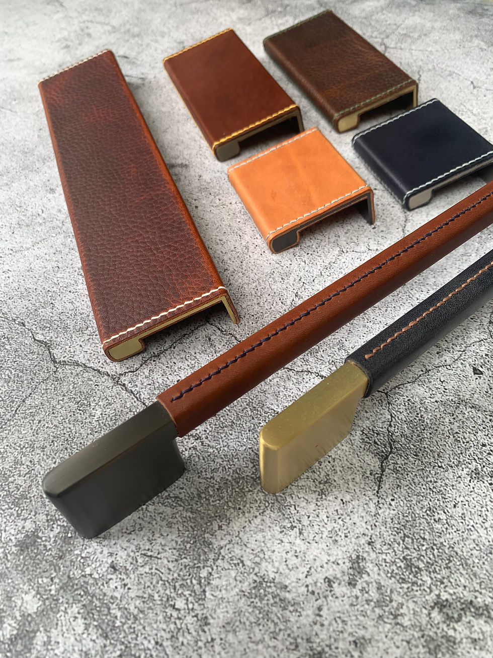 Thumbnail: Derwent Leather Cabinet Furniture Pull Handle