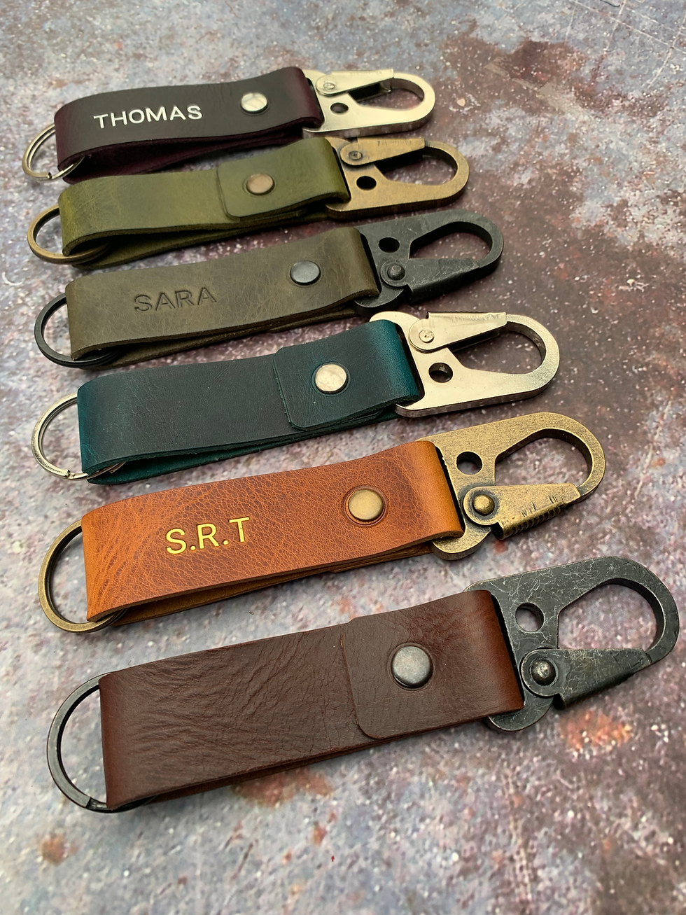 Thumbnail: Hebden Leather Keyring Keyfob