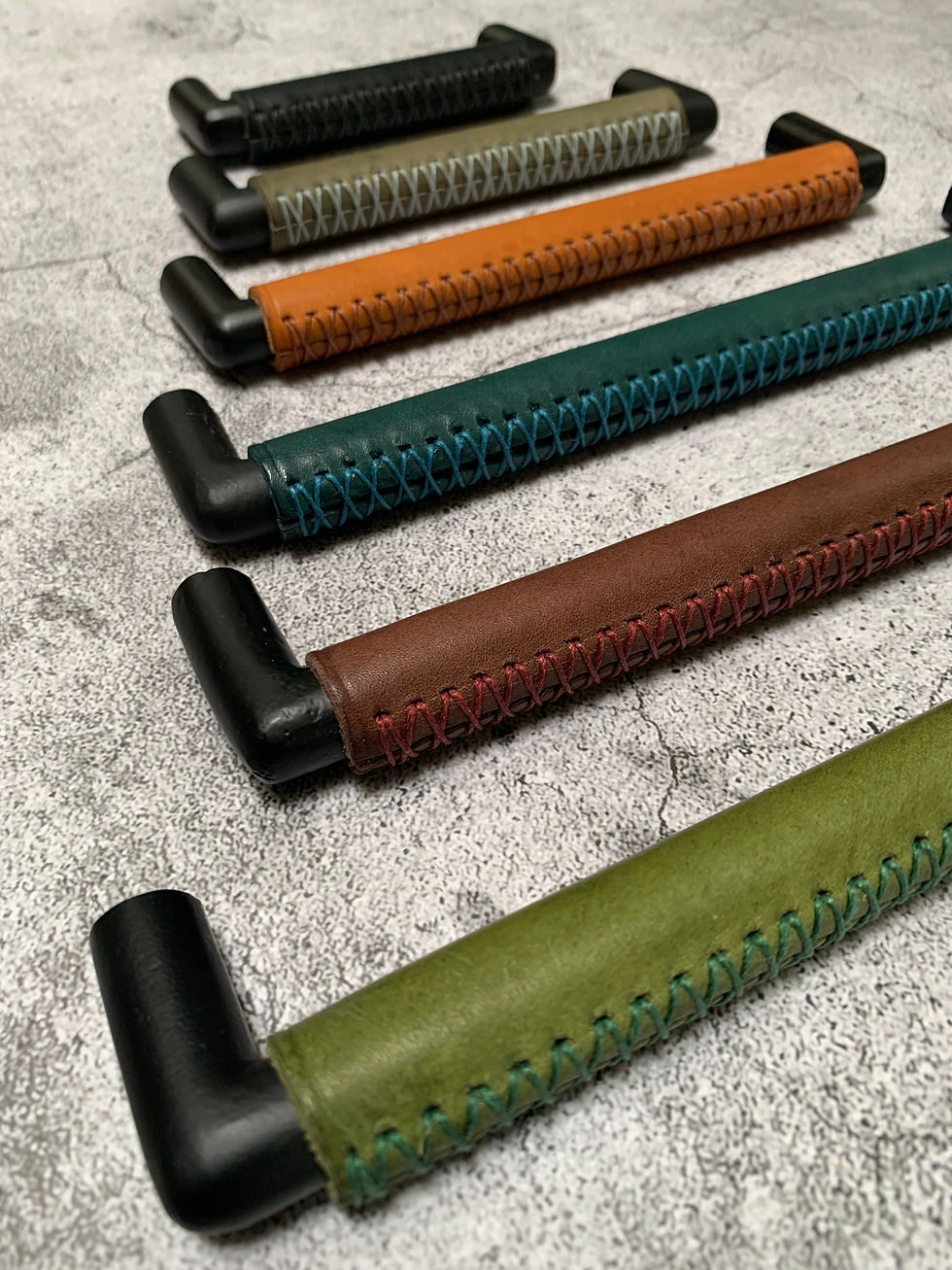 Thumbnail: Bainbridge Leather Cabinet Furniture Pull Handle