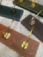 Thumbnail: Leather Horton Coat Hook Rail