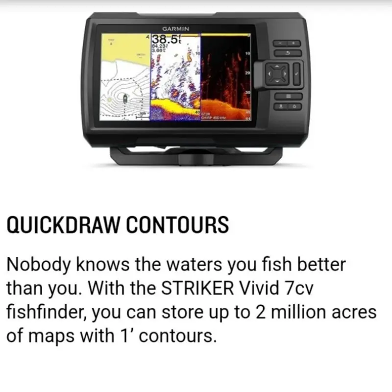 Thumbnail: Garmin Striker Vivid 7cv w/ Transducer |Fish Finder w/ Built in GPS