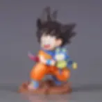 Thumbnail: Dragon Ball Z Goku & Pura Figure — 10cm PVC Collectible