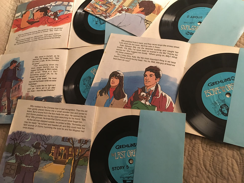 Thumbnail: Gremlins Story 1 2 3 4 5 complete vinyl & book set