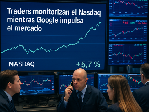 Nasdaq se fortalece con repunte de Google mientras el crudo retrocede ante señales de aumento de producción de la OPEP+