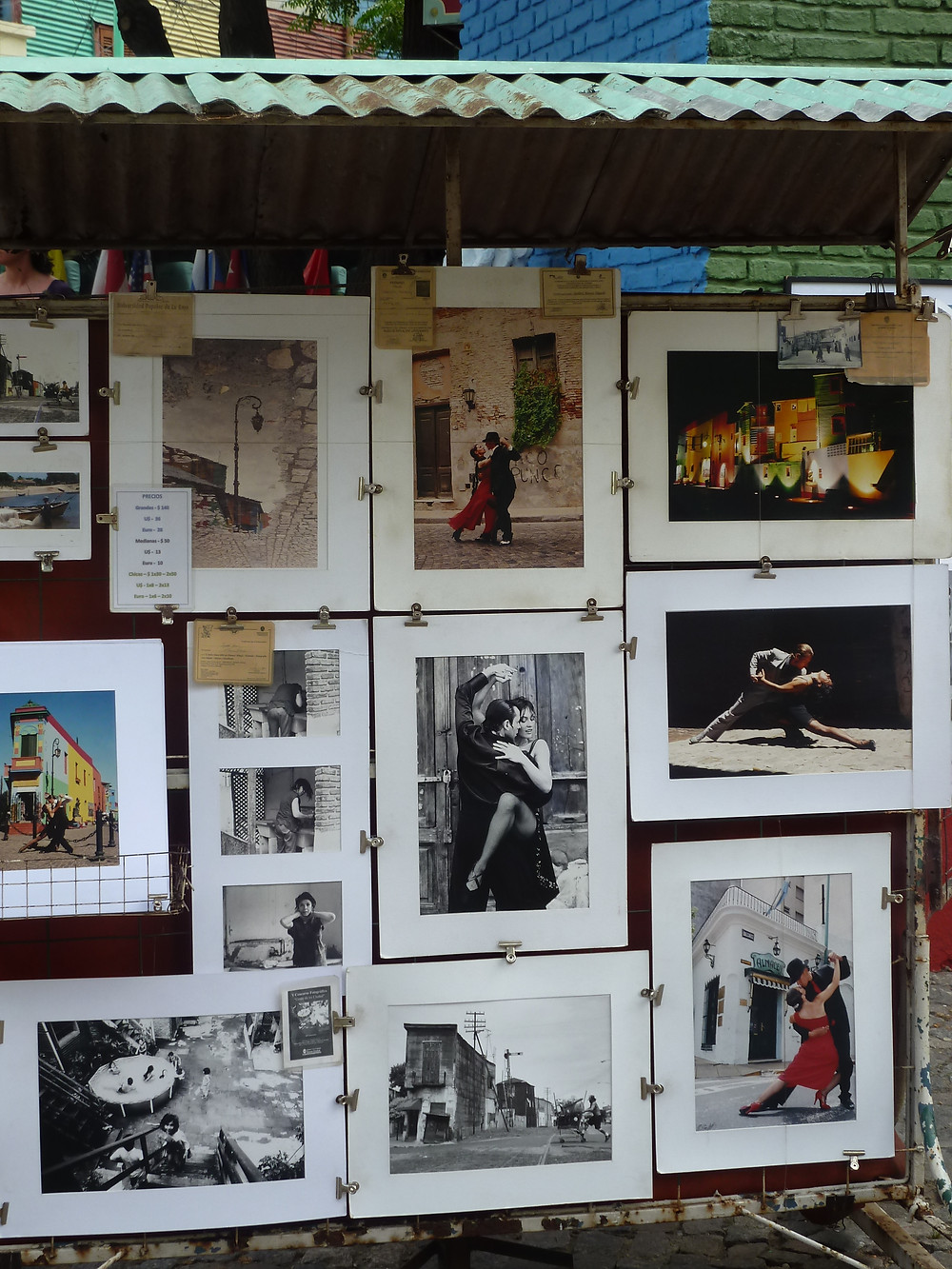 Tango pictures in La Boca