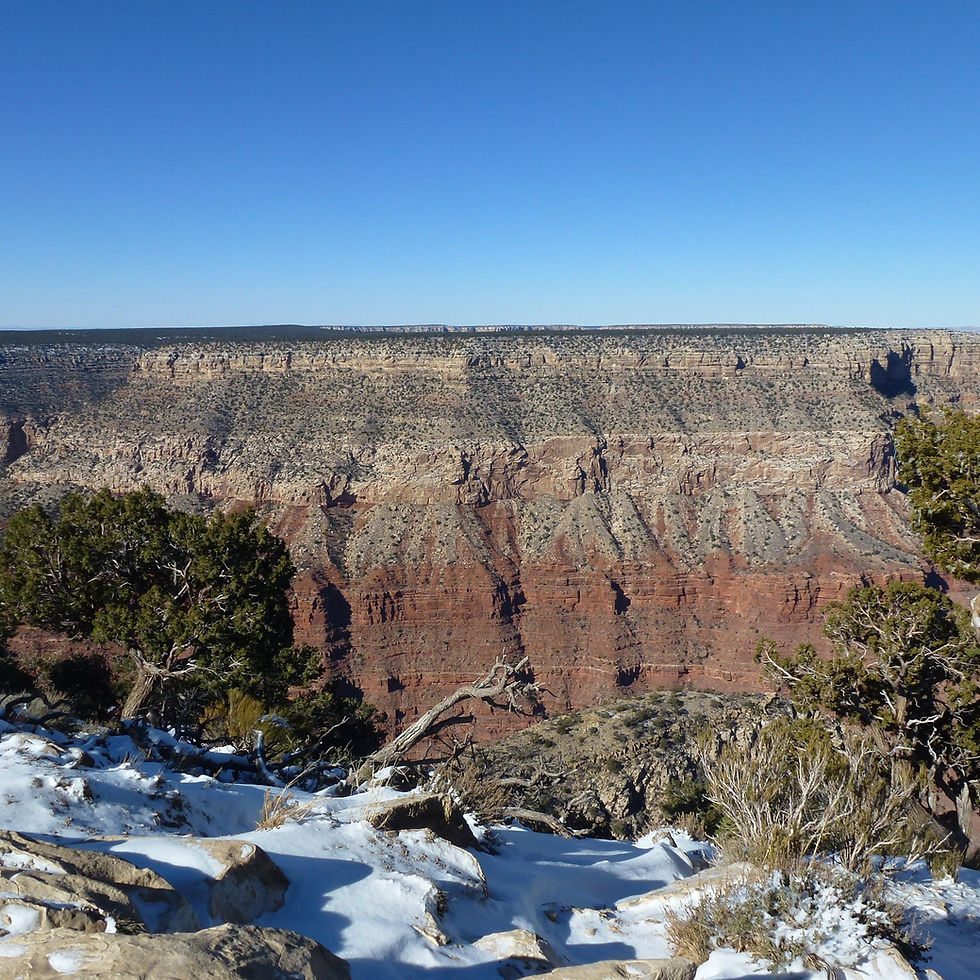 Grand Canyon under snow