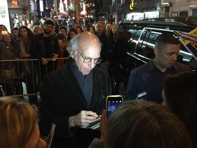 Up close with Larry David, my hero.