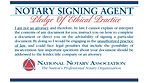 Notary Signing agent code of conduct