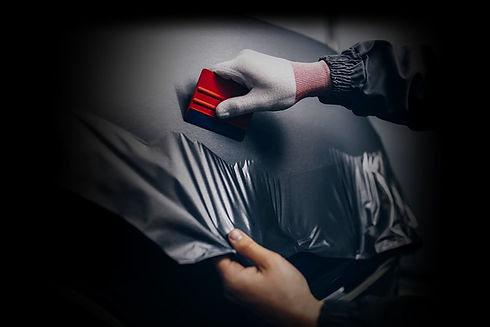 car wrapping with a alminum 3M wrap