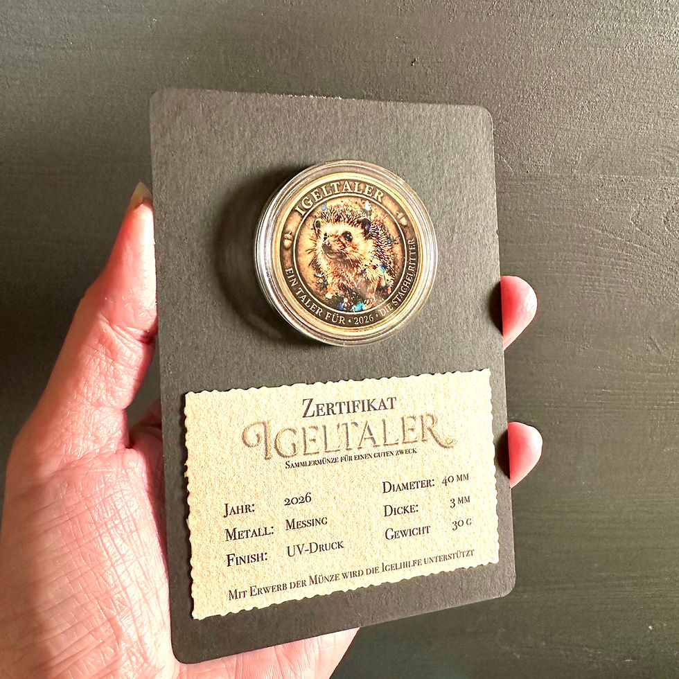 Miniaturbild: Sammlermünze mit Zertifikat, Igel Spende, Igeltaler
