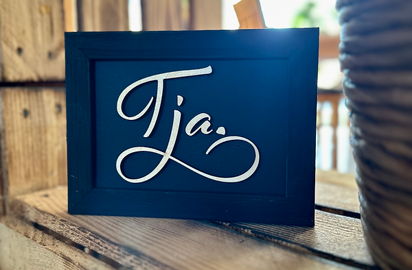 Bilderrahmen mit Lasercut Tja