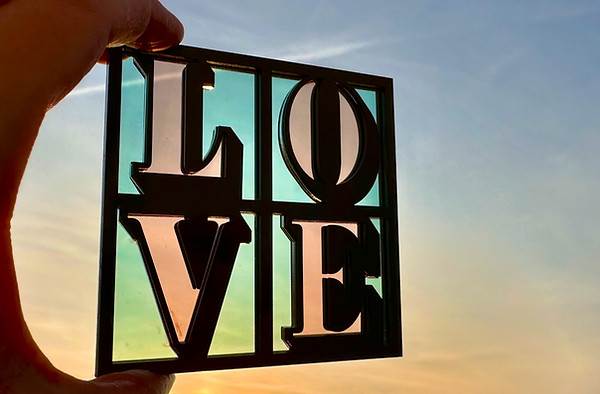 Glasbild LOVE