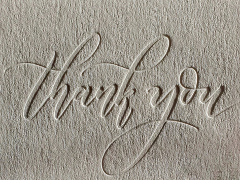 Thank You Cards (Blind Deboss)
