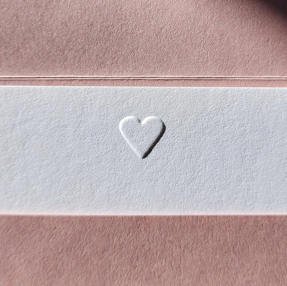 Thumbnail: Embossed Heart Notecard Set (6) with Envelopes