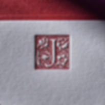 Monogram Cloister Initial Letterpress Notecard Set with Envelopes