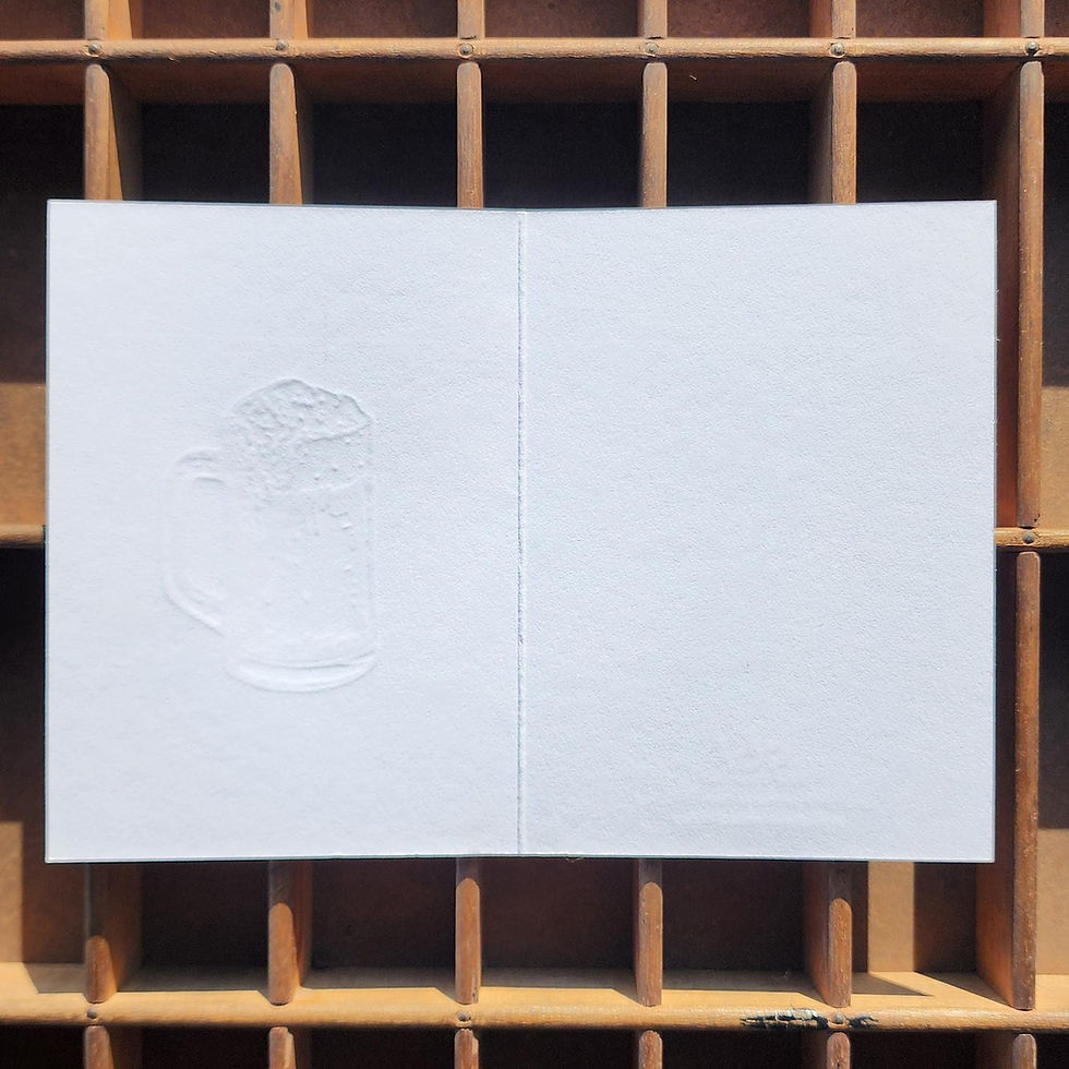 Thumbnail: Beer Glass Notecard Set (6) with Envelope | Friendship Card Folded Card