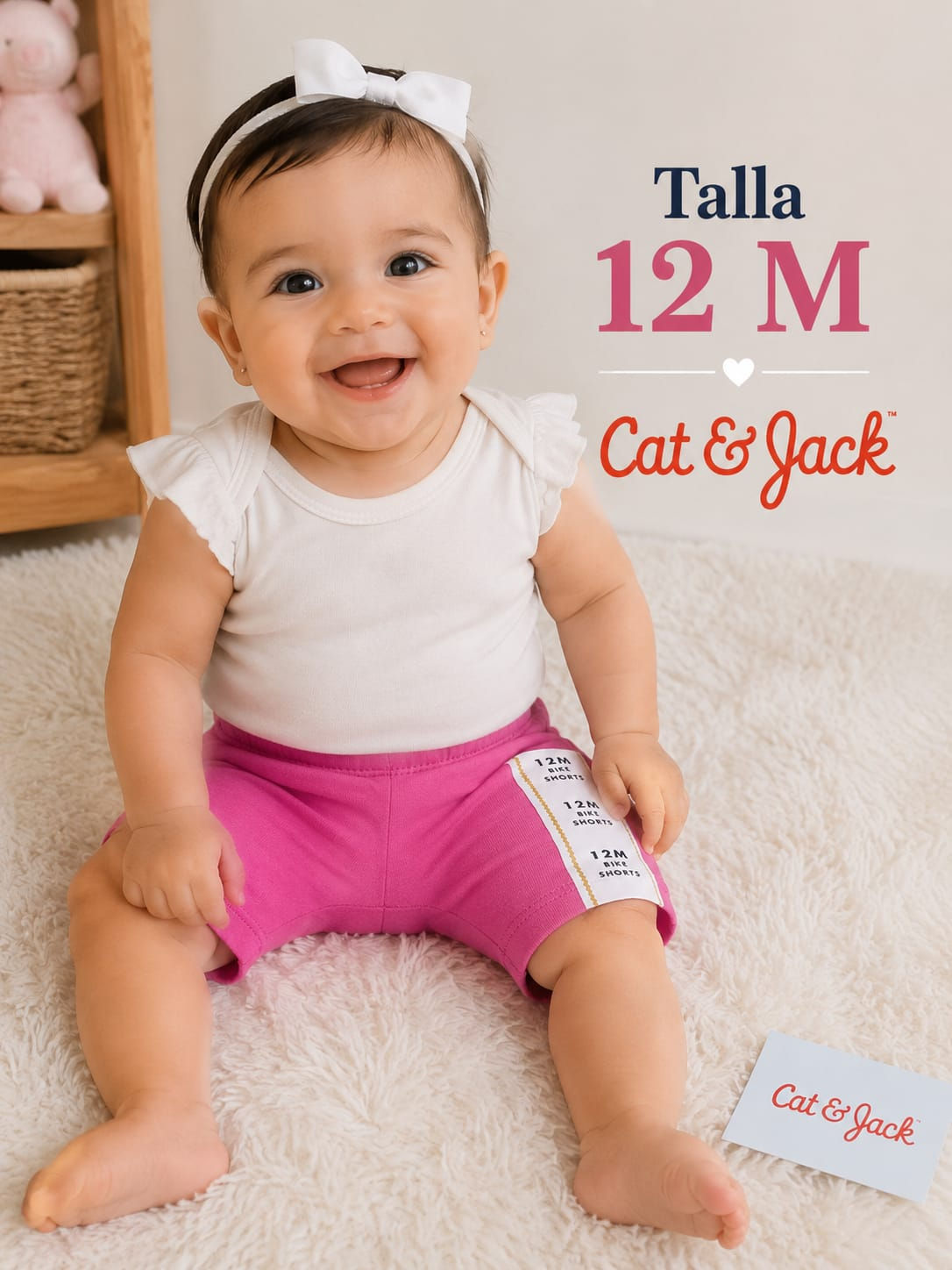 Short Biker para Bebé Niña Cat & Jack