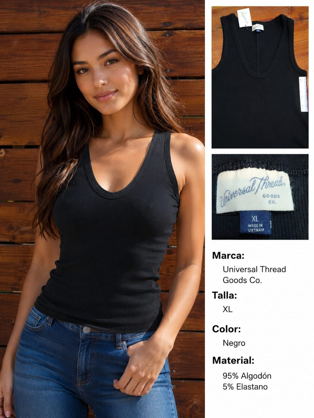 Tank Top para Mujer Universal Thread Goods Co