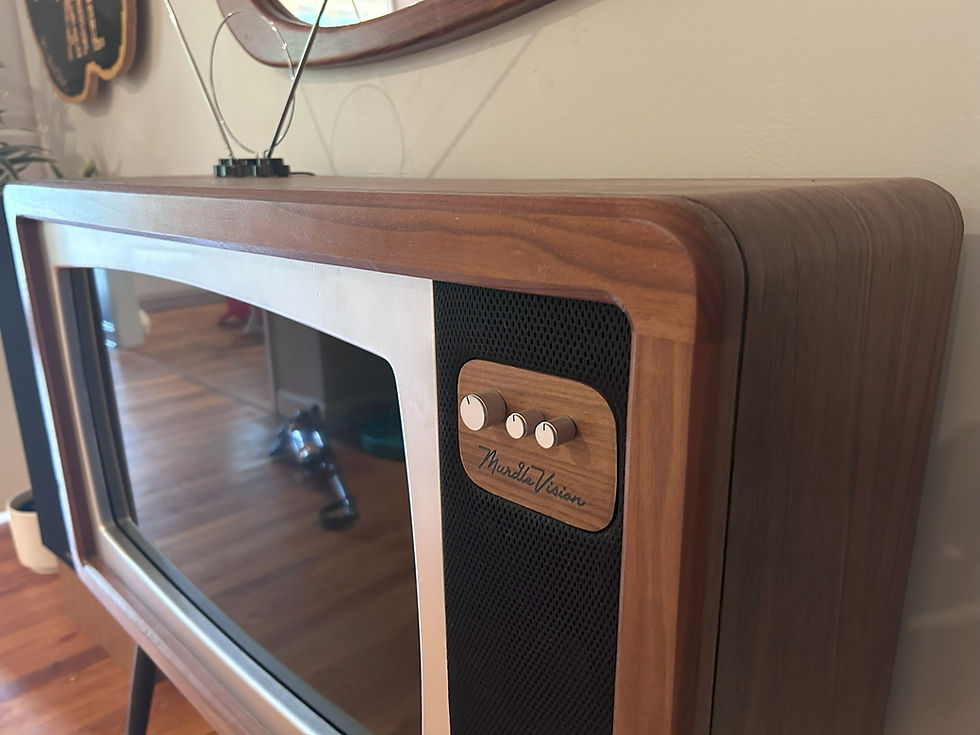 Thumbnail: The 32in "Sinatra" Walnut & Silver WIDE Design