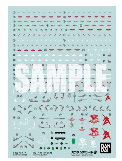 Decals - RG Nu Gundam