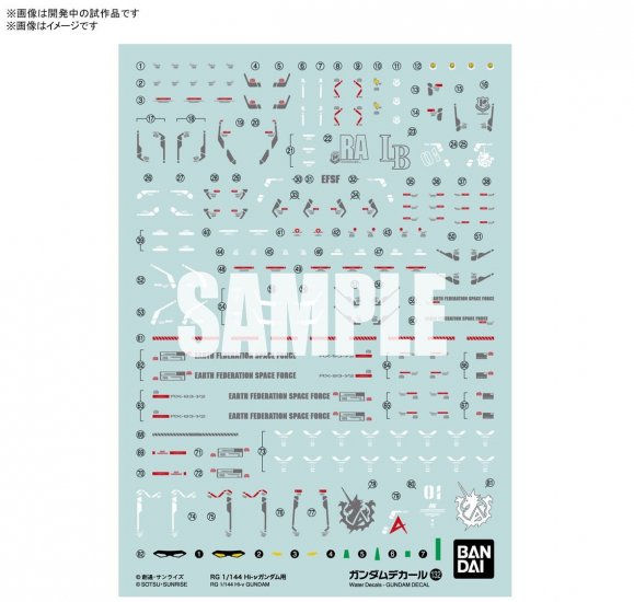 Decals - RG Hi Nu Gundam (June Delivery)