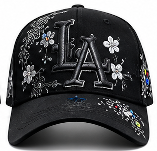 Floral LA Crystal Hat