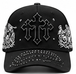 Triple Cross Crystal Hat