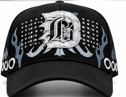 Silver B Flame Hat