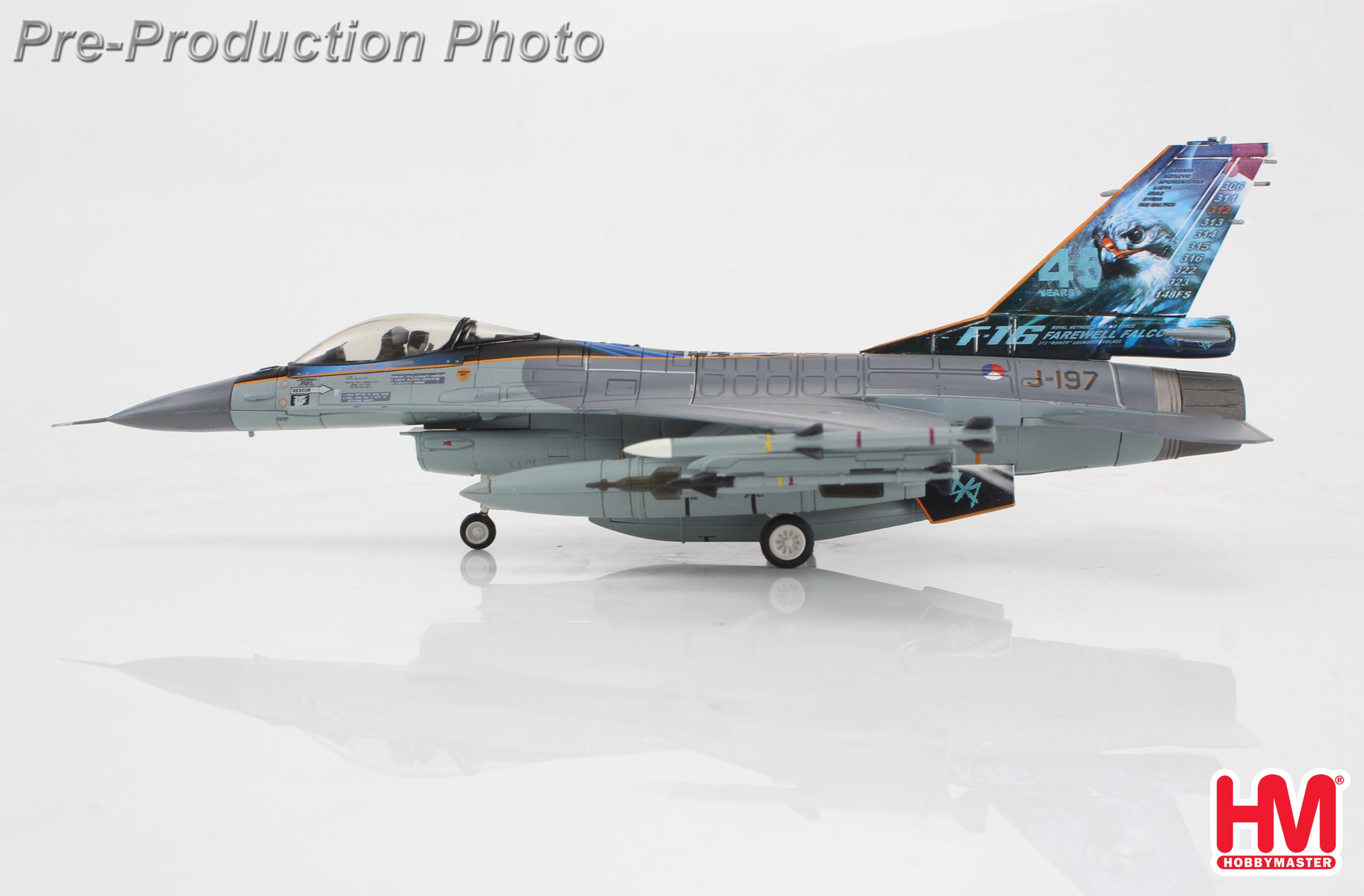 F-16AM RNLAF J-197 2024 Final flight 1:72 HA38054