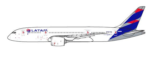 Latam B787-8 CC-BBA 1:500 AELAN126105 - Pre Order