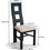 Thumbnail: Dark Blue Flow Back Dining Chairs (Pair)